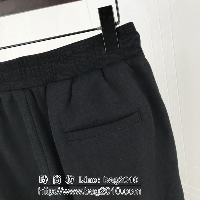 FENDI芬迪 18ss秋冬新款 前後拼接拼色 純棉毛圈長褲 情侶款 ydi1893